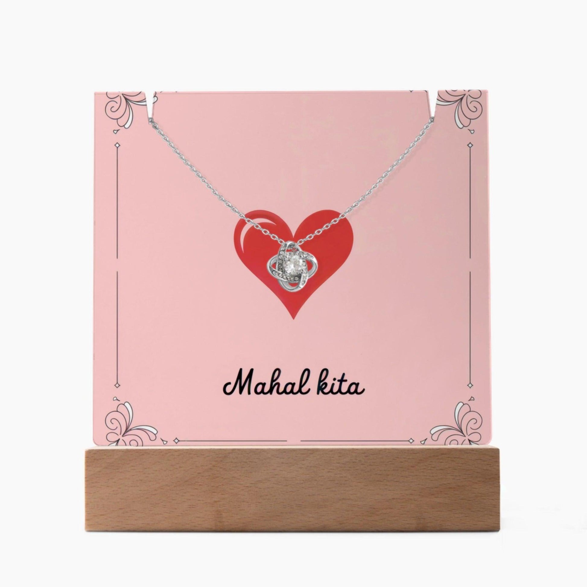 Eternal Bond Necklace & Acrylic LED Sign Bundle - Fil-Am Joy