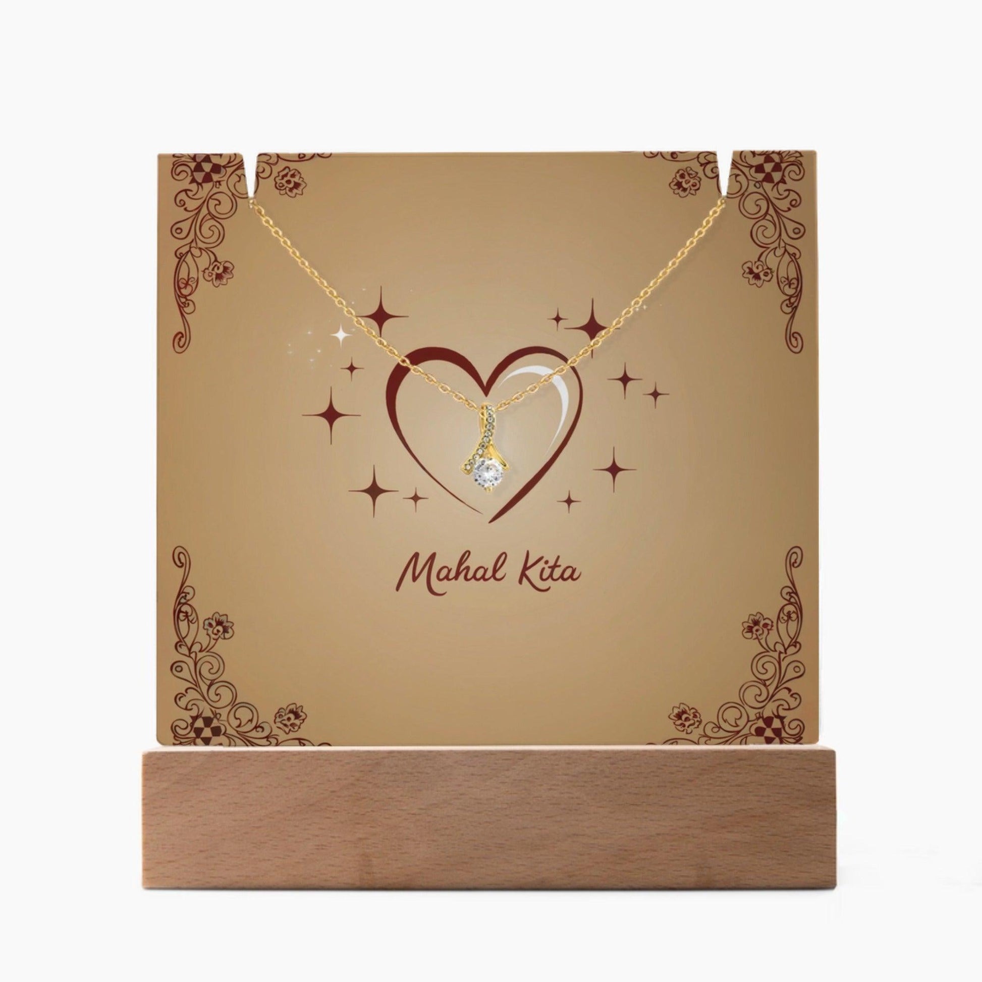 Elegance Necklace & Acrylic LED Sign Bundle - Fil-Am Joy